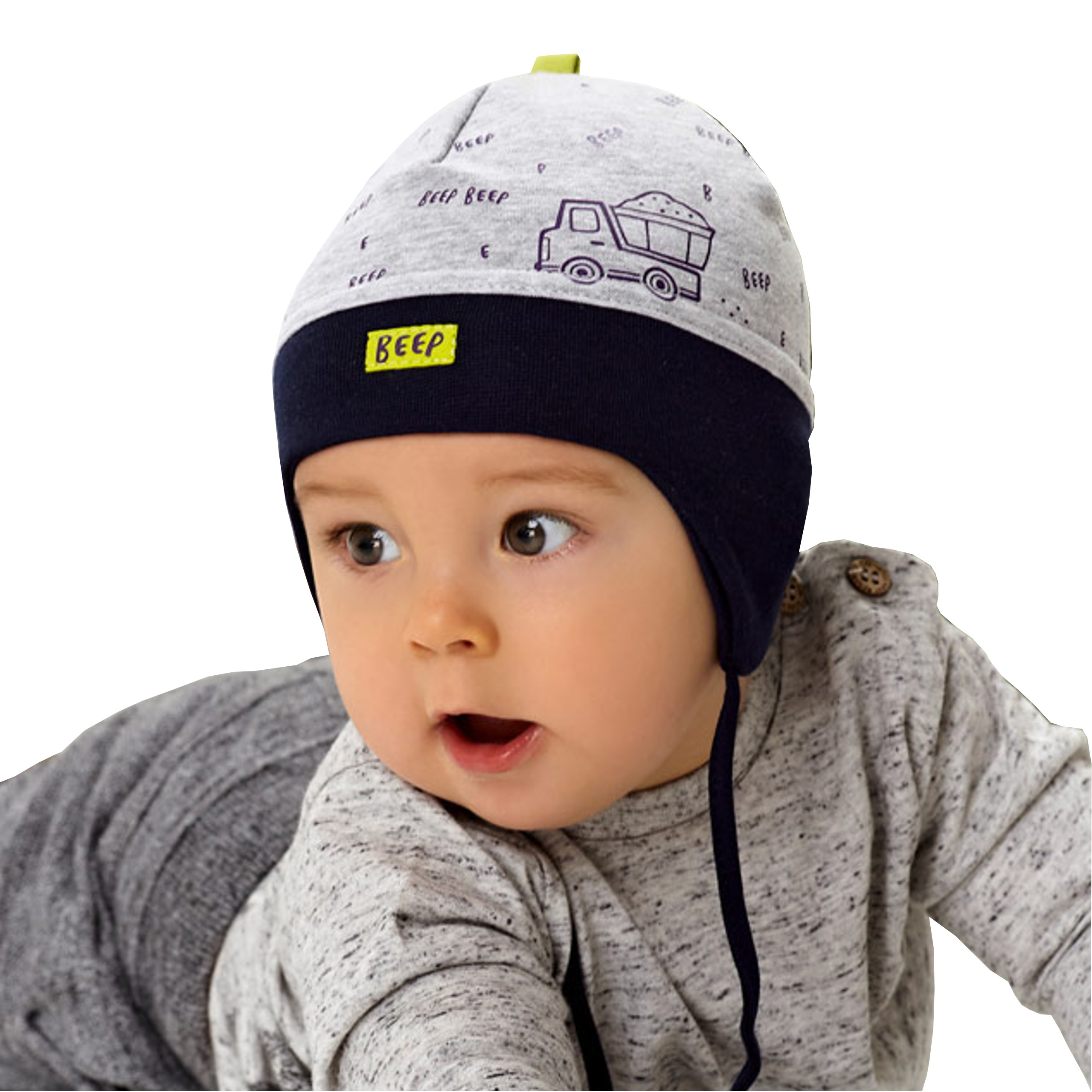

Czapka Wiązana Bawełna Zakrywa Uszy r. 44 46