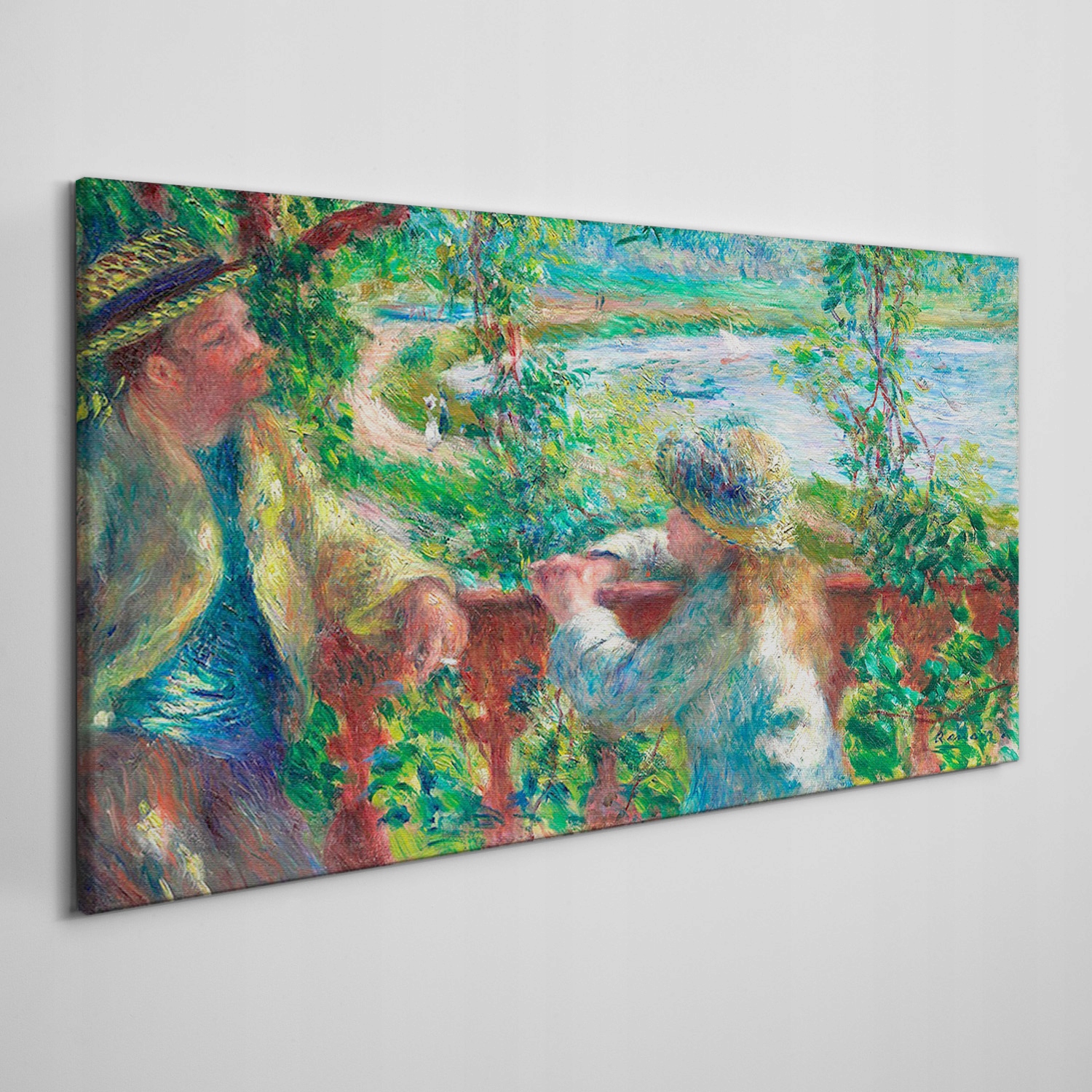 

Obraz płótno Człowiek dziecko las jezioro 120x60