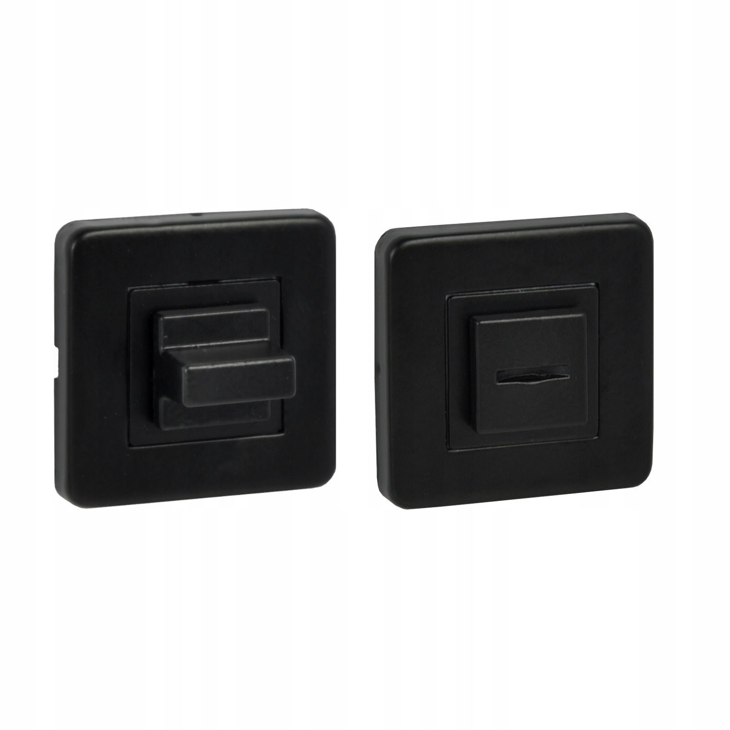 POKRĘTŁO ŁAZIENKOWE do WC CZARNY MAT 54x54 mm