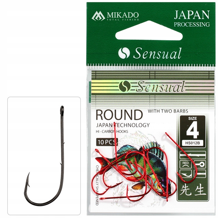 Haczyk-sensual-round Z Zadziorami nr 4 Bn 10szt
