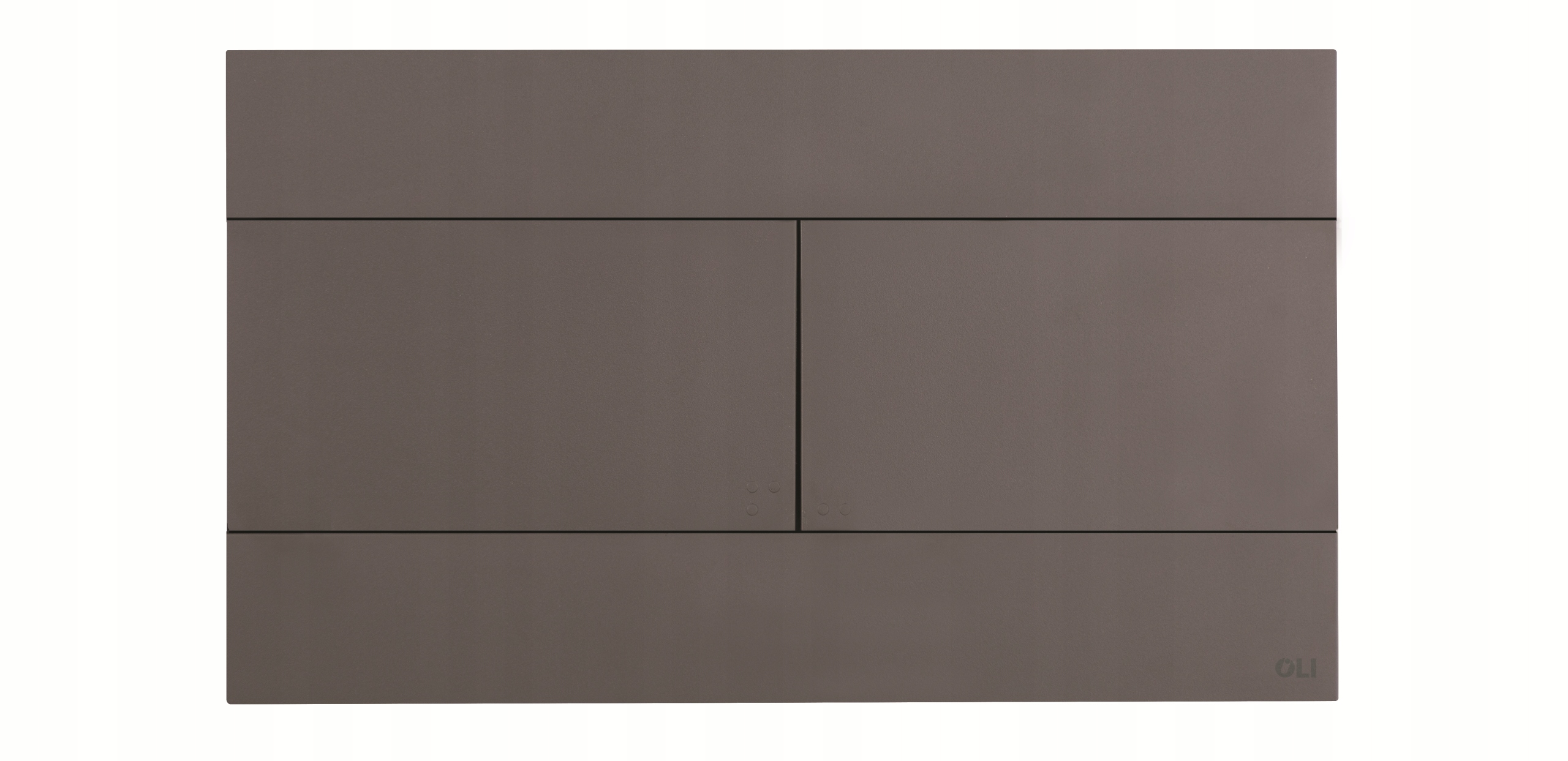 Splachovací Wc tlačítko Oli Slim šedá matná barva