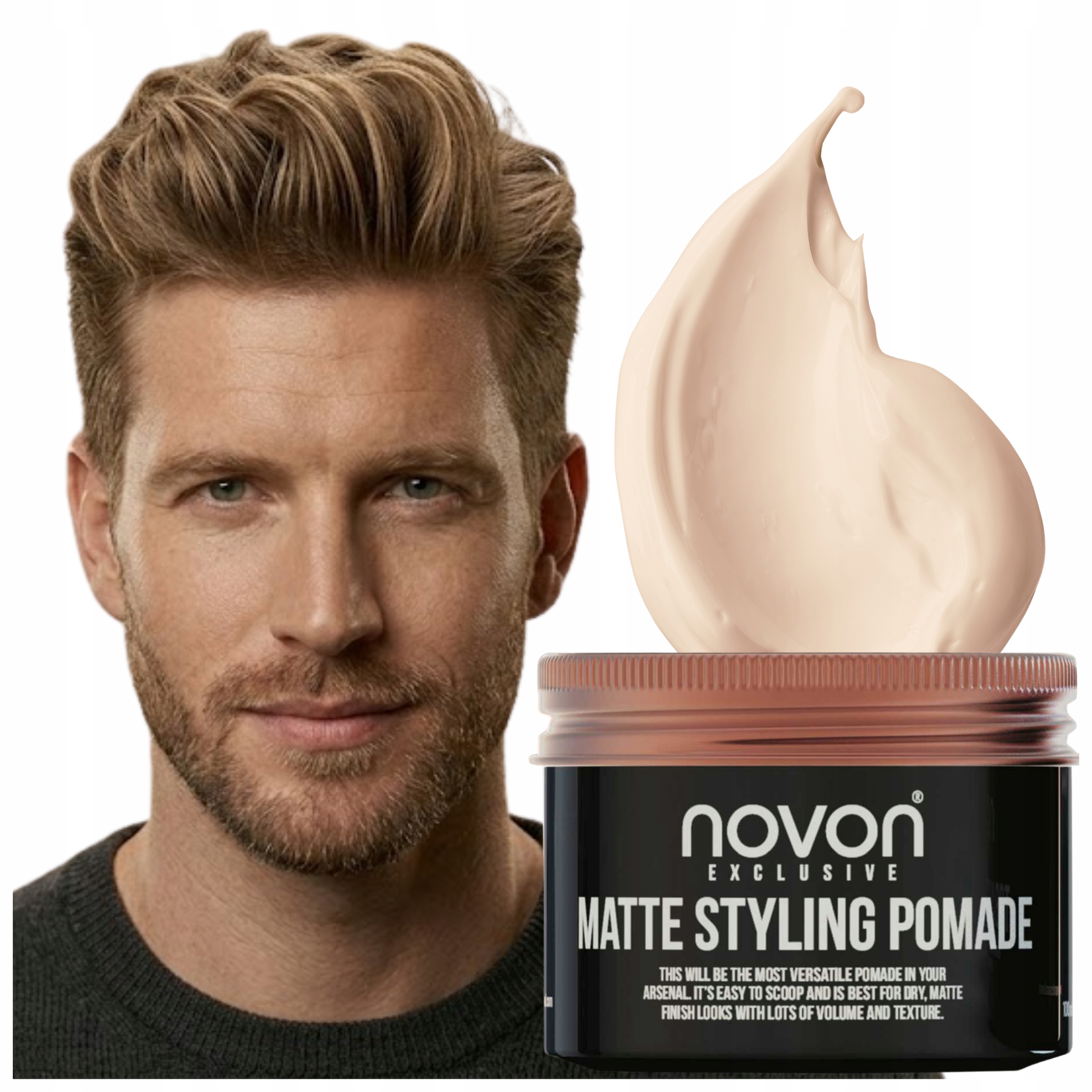 Pomáda na úpravu vlasů Novon Exclusive Matte Styling Pomade 100 ml