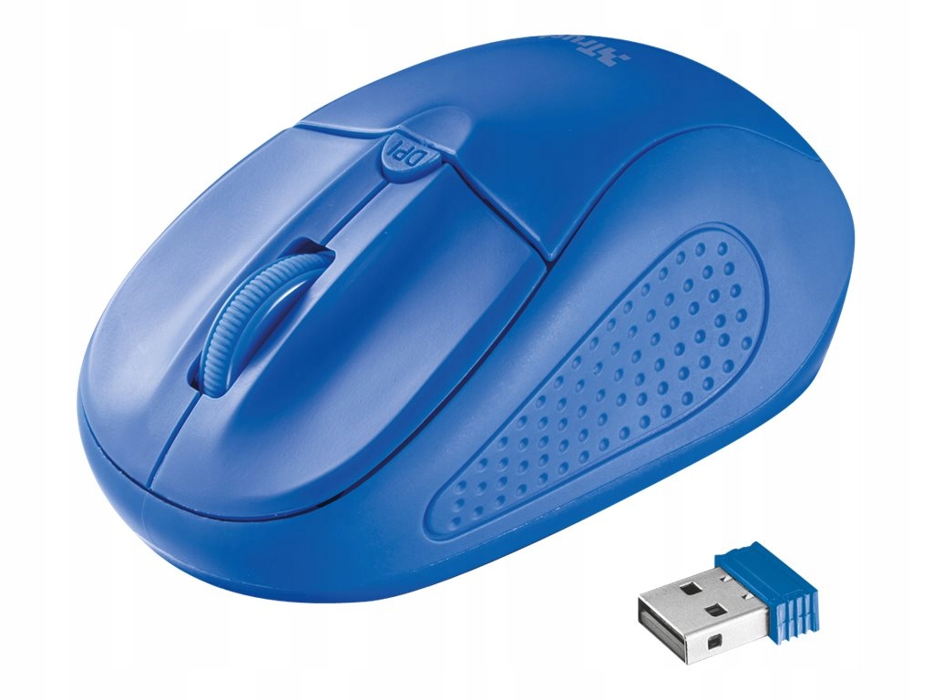 Trust Mysz bezprzewodowa Primo myszka Usb niebiesk