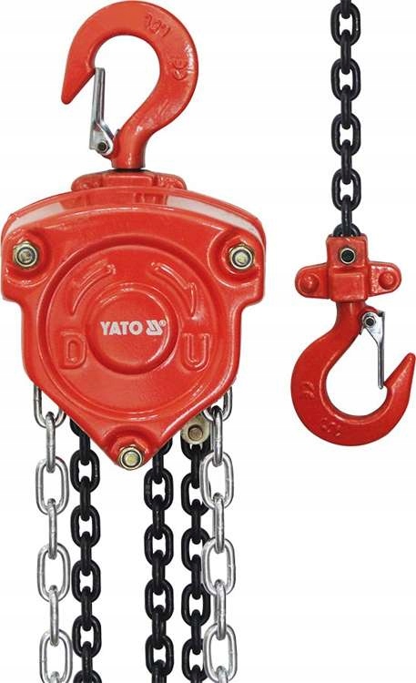 WCIĄGARKA WYCIĄGARKA ŁAŃCUCHOWA RĘCZNA 5 TON 3M