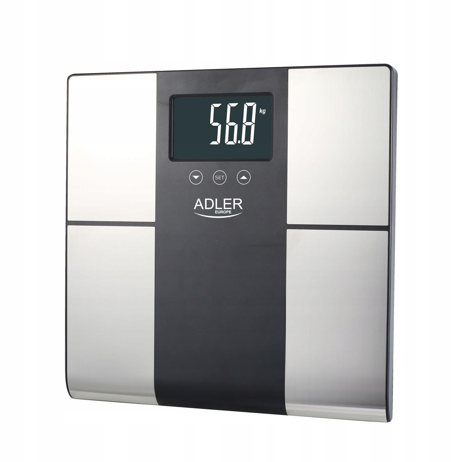 WAGA ŁAZIENKOWA ELEKTRONICZNA ANALITYCZNA Z POMIAREM TŁUSZCZU MAX 225kg Kod producenta AD 8165