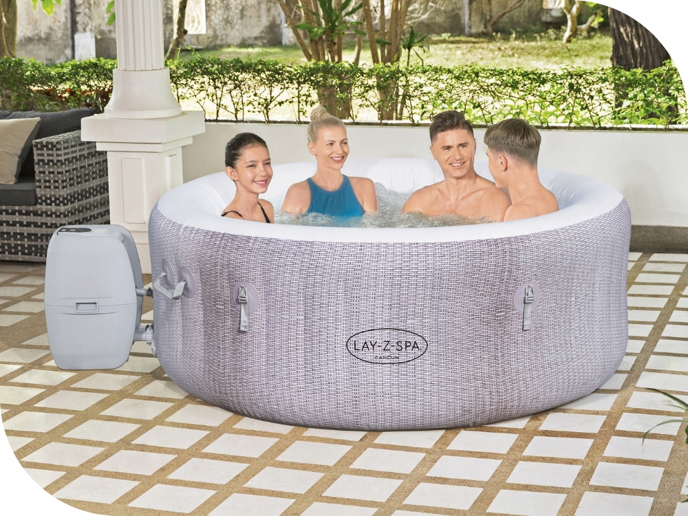 Dmuchane Spa Hydromasaż Bestway Lay-Z- Spa 4os Głębokość 66 cm