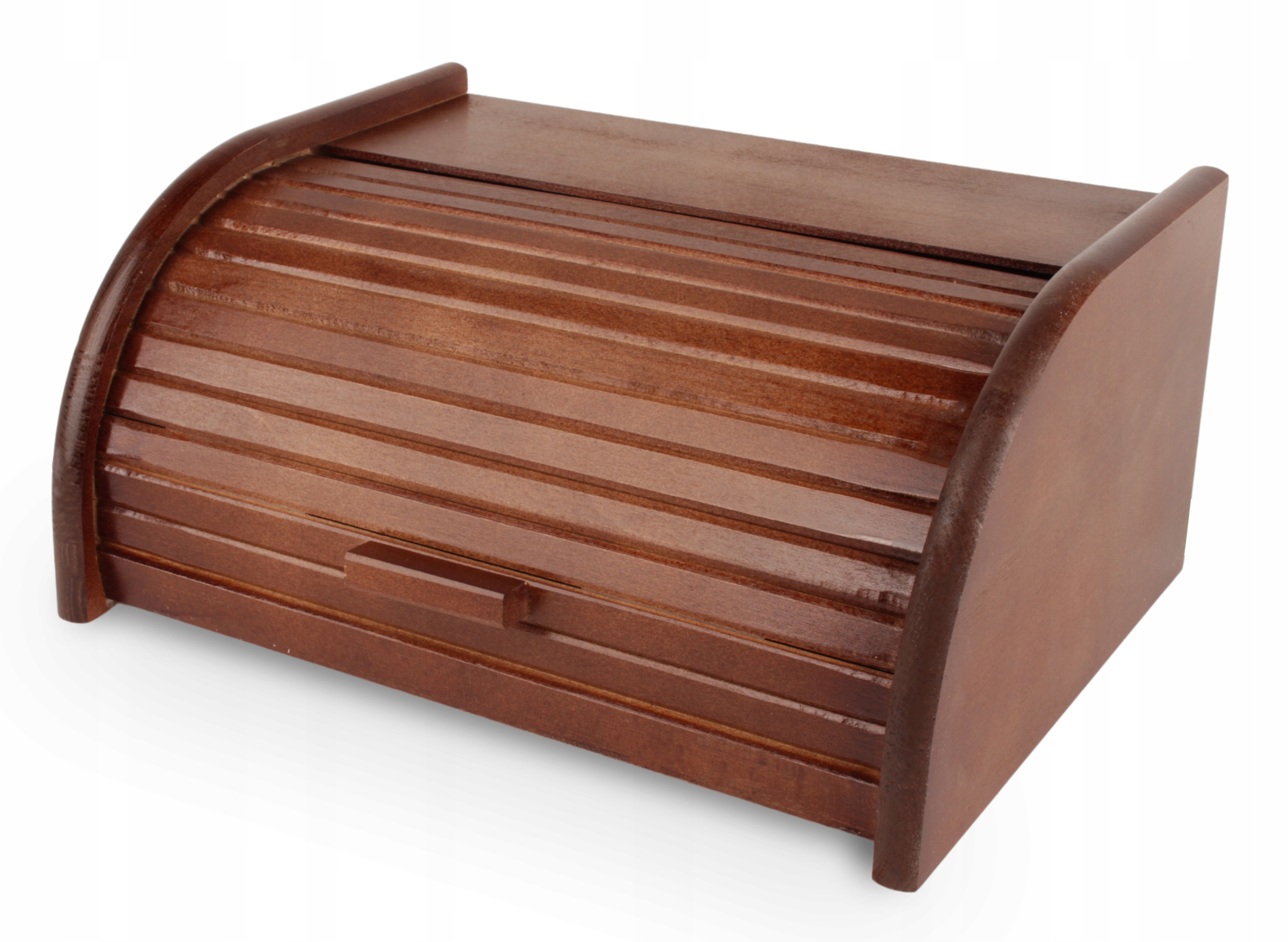 CHLEBAK POJEMNIK NA PIECZYWO CHLEB DREWNIANY DUŻY TRADYCYJNY CIEMNY BRĄZ