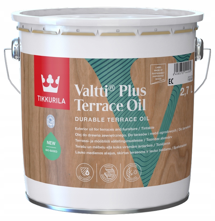 TIKKURILA VALTTI PLUS TERRACE OIL OLEJ 2,7L 5083 • 172,19 zł • Oleje ...