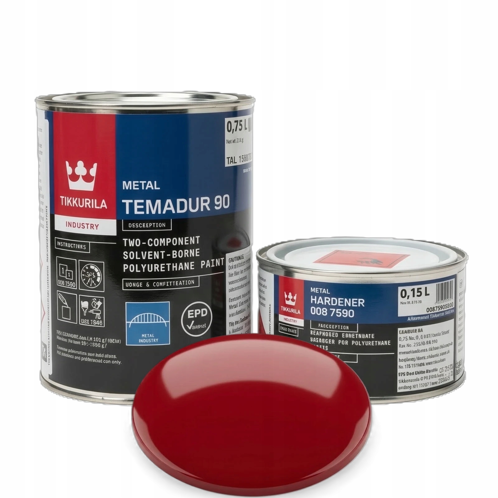 Farba Poliuretanowa Ursus Zetor Czerwony Temadur 90 Zestaw 1L