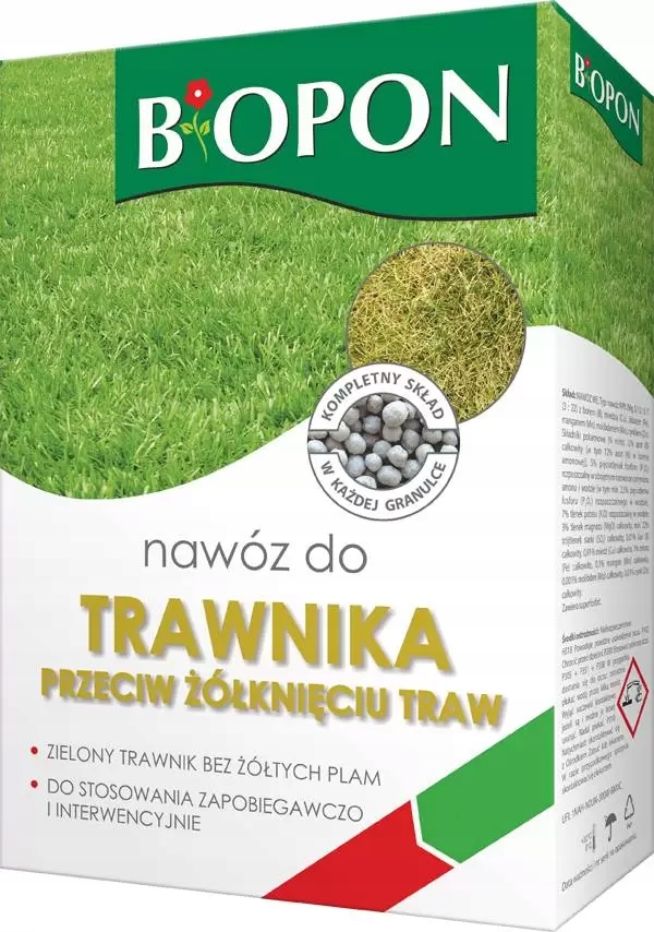 

Nawóz do trawnika przeciw żółknięciu 5kg Biopon