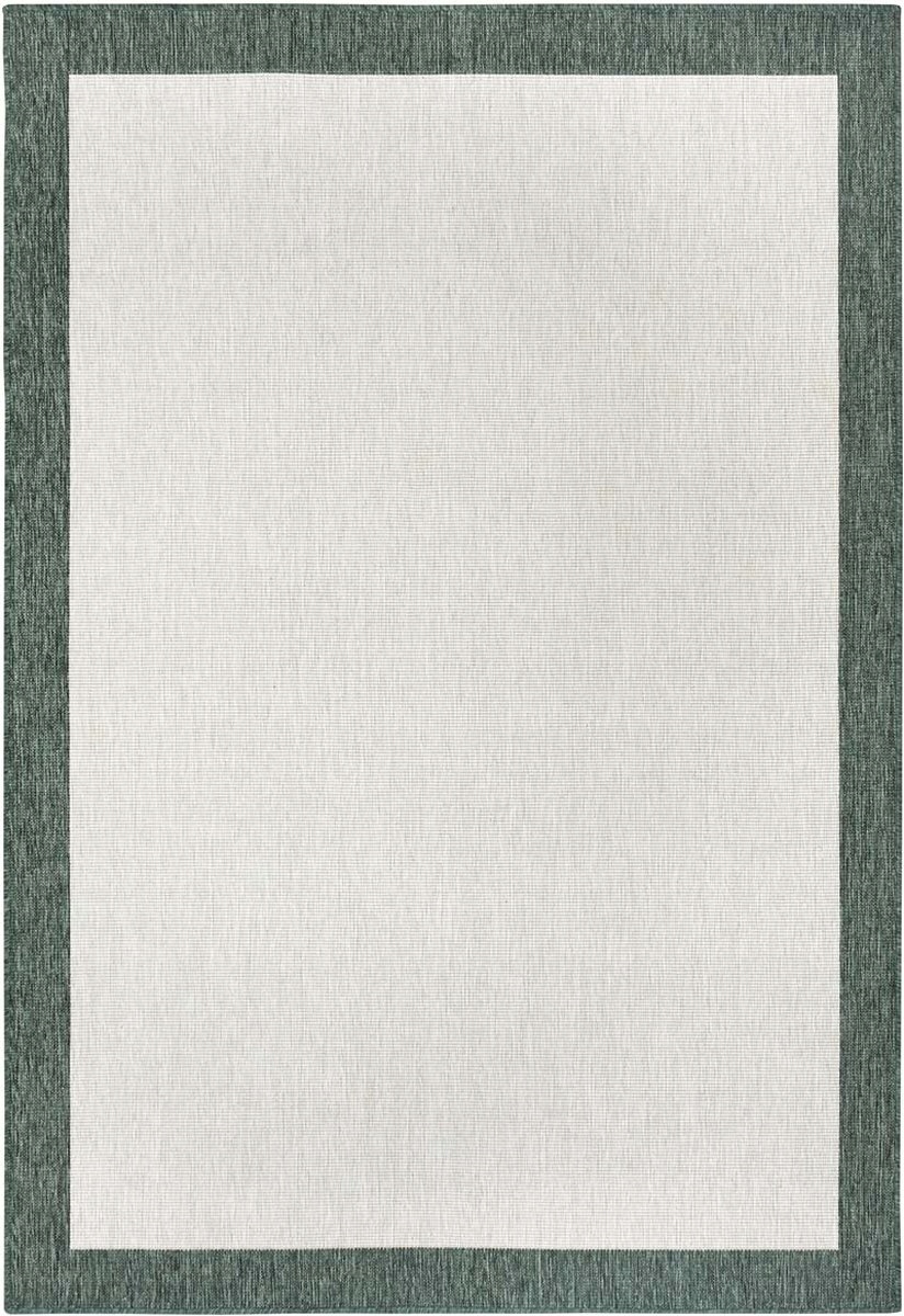 Zelený obojstranný koberec s plochým povrchom 200 x 290 cm