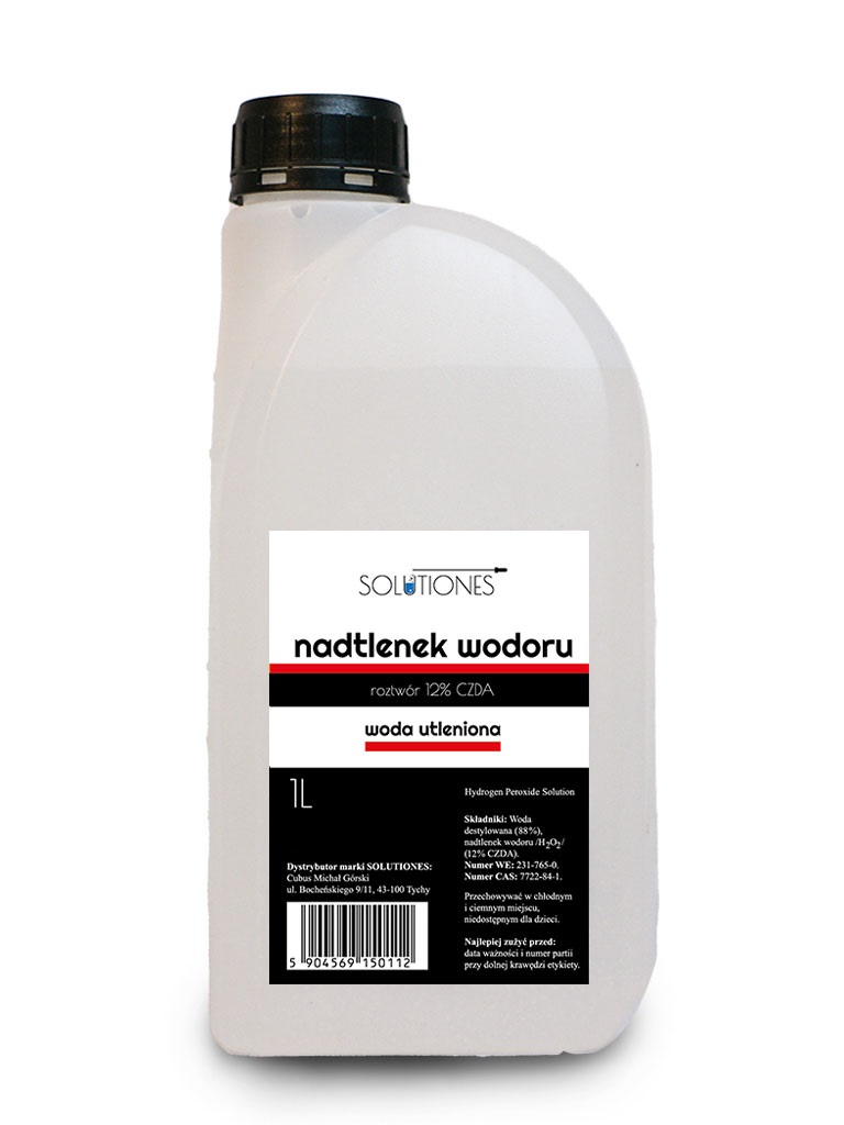 

Nadtlenek wodoru 12% woda utleniona 1l Solutiones