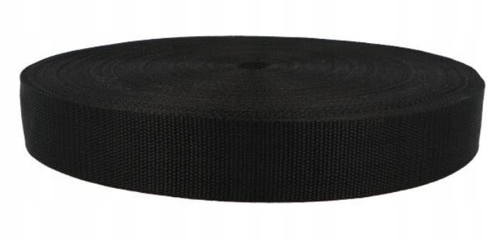 Taśma Nośna 40mm Parciana Kaletnicza Pas 4CM Czarna