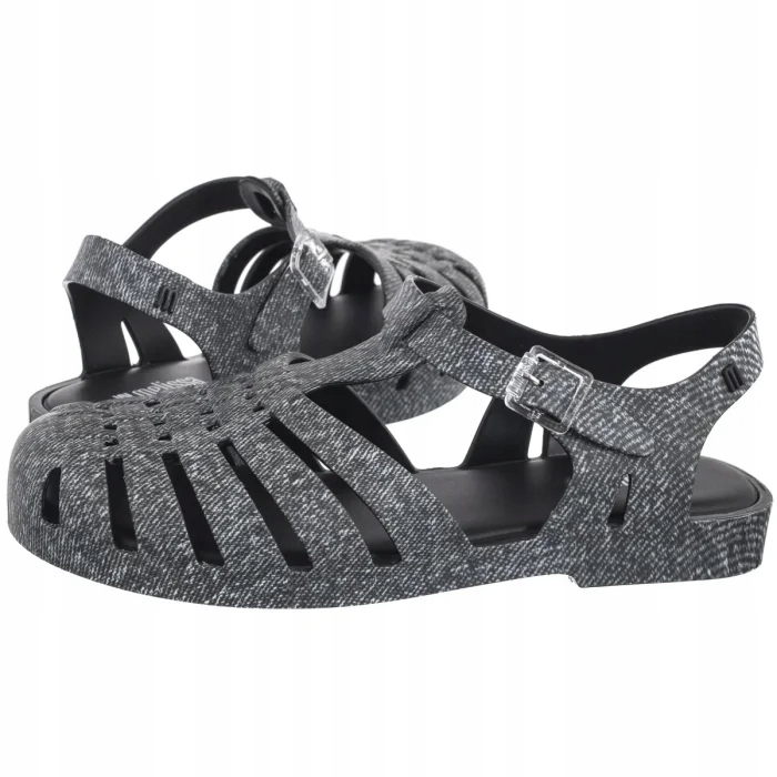 Dámské sandály Melissa Possession Print Denim 36133 Black Jeans