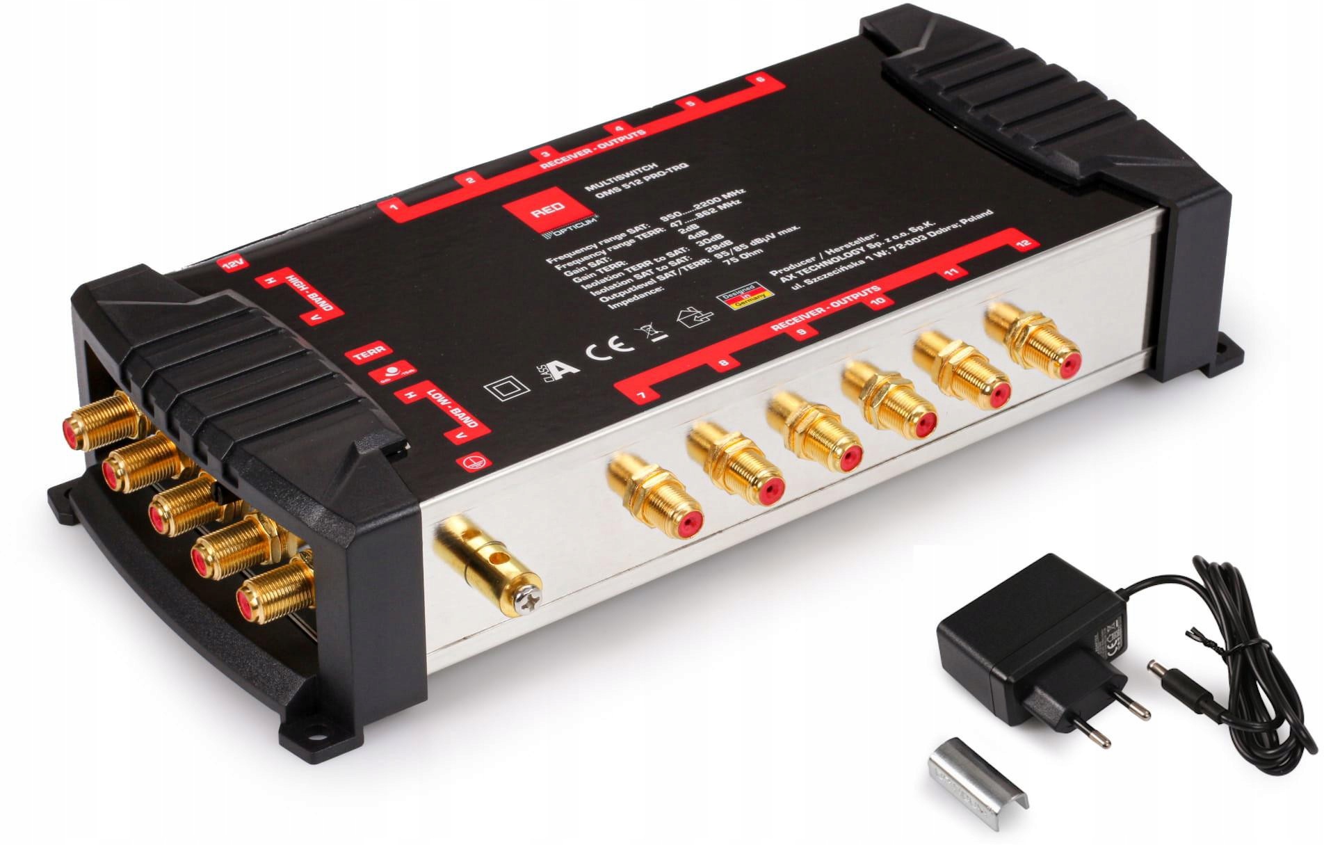 Multipřepínač Opticum Oms 5/12 Pro-trq Platinium Line DVB-S2 DVB-T2