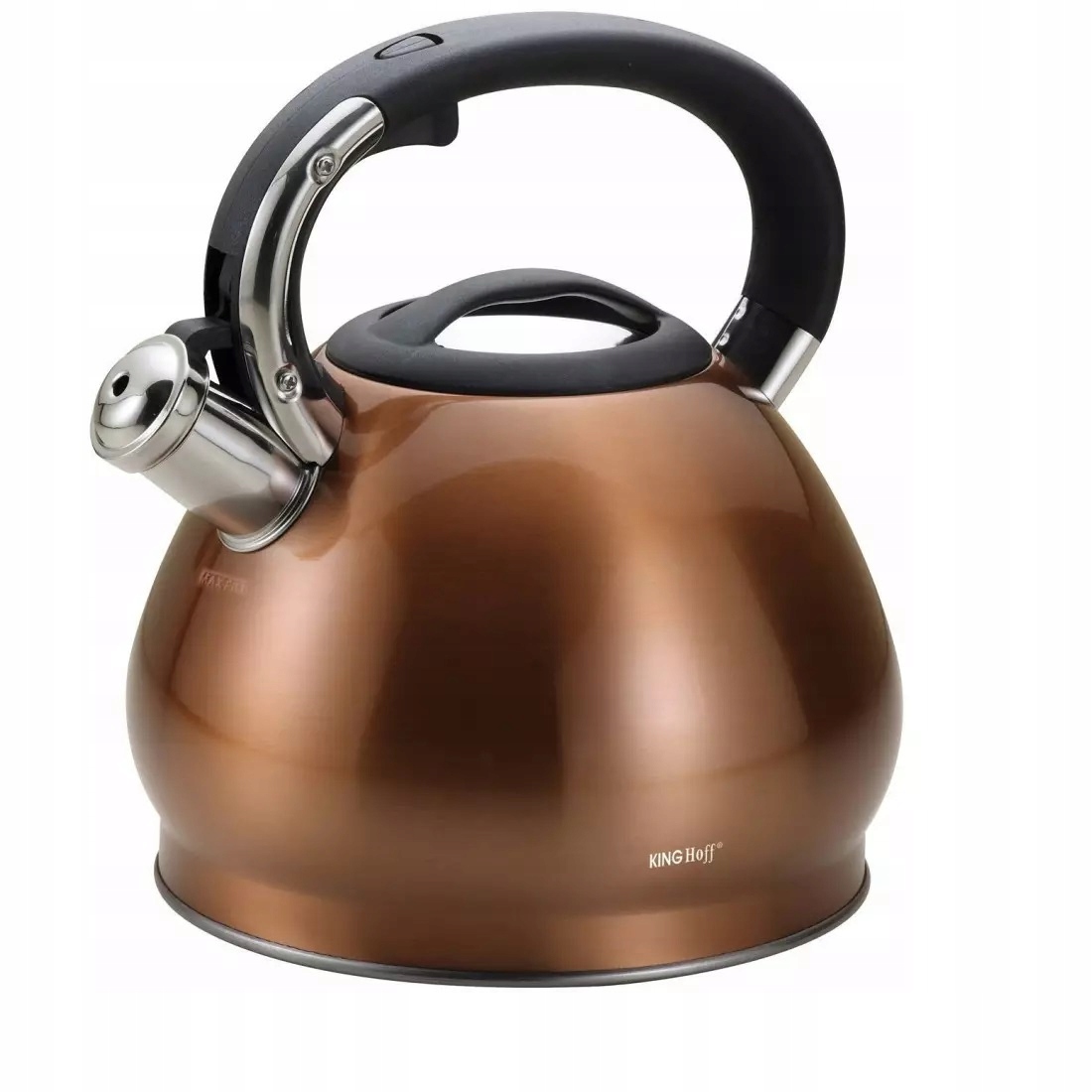 

Czajnik stalowy KingHoff duży 3,4l miedź.