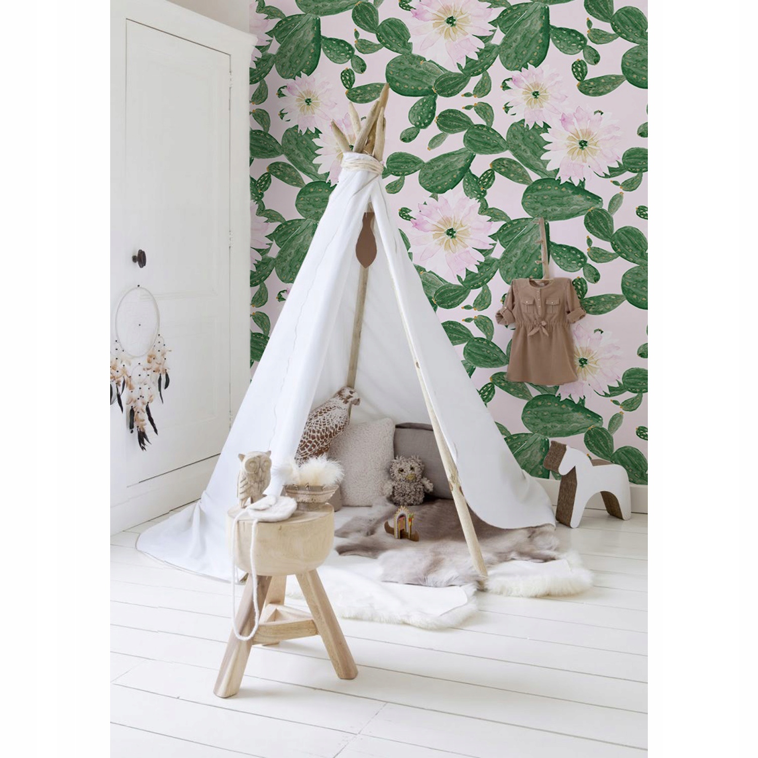 

Flizelinowa fototapeta Kaktusy z kwiatami 254x184