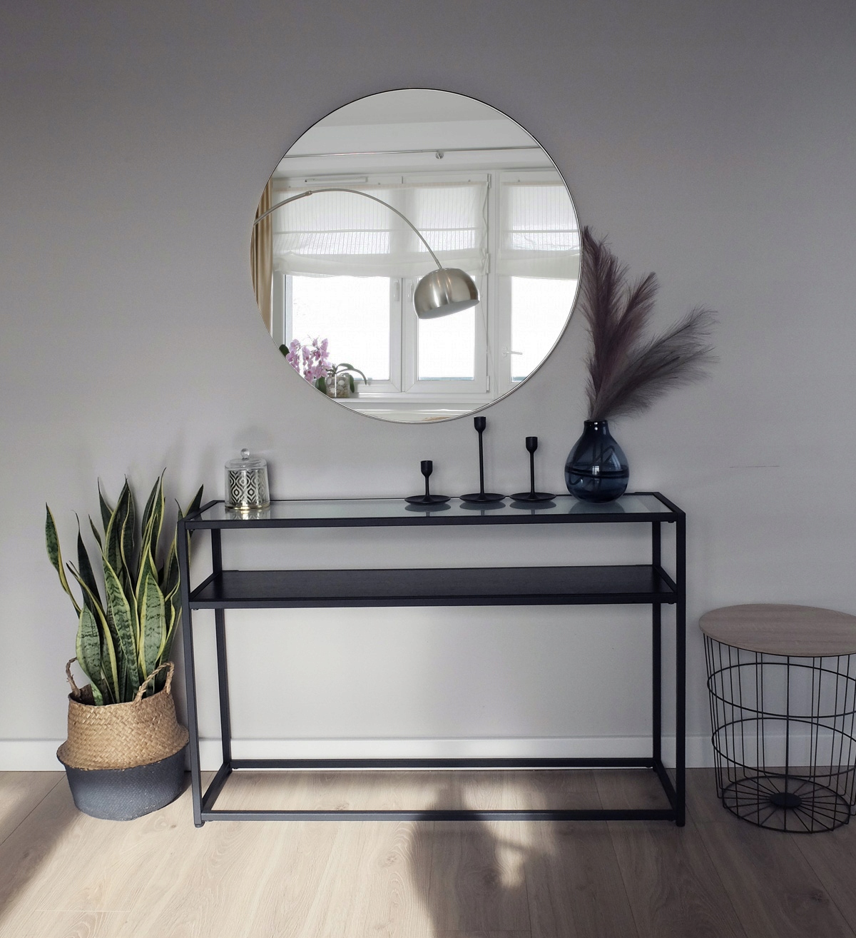 LUSTRO OKRĄGŁE ŚCIENNE LOFT RAMA 80 CM ZŁOTE Typ lustra ścienne