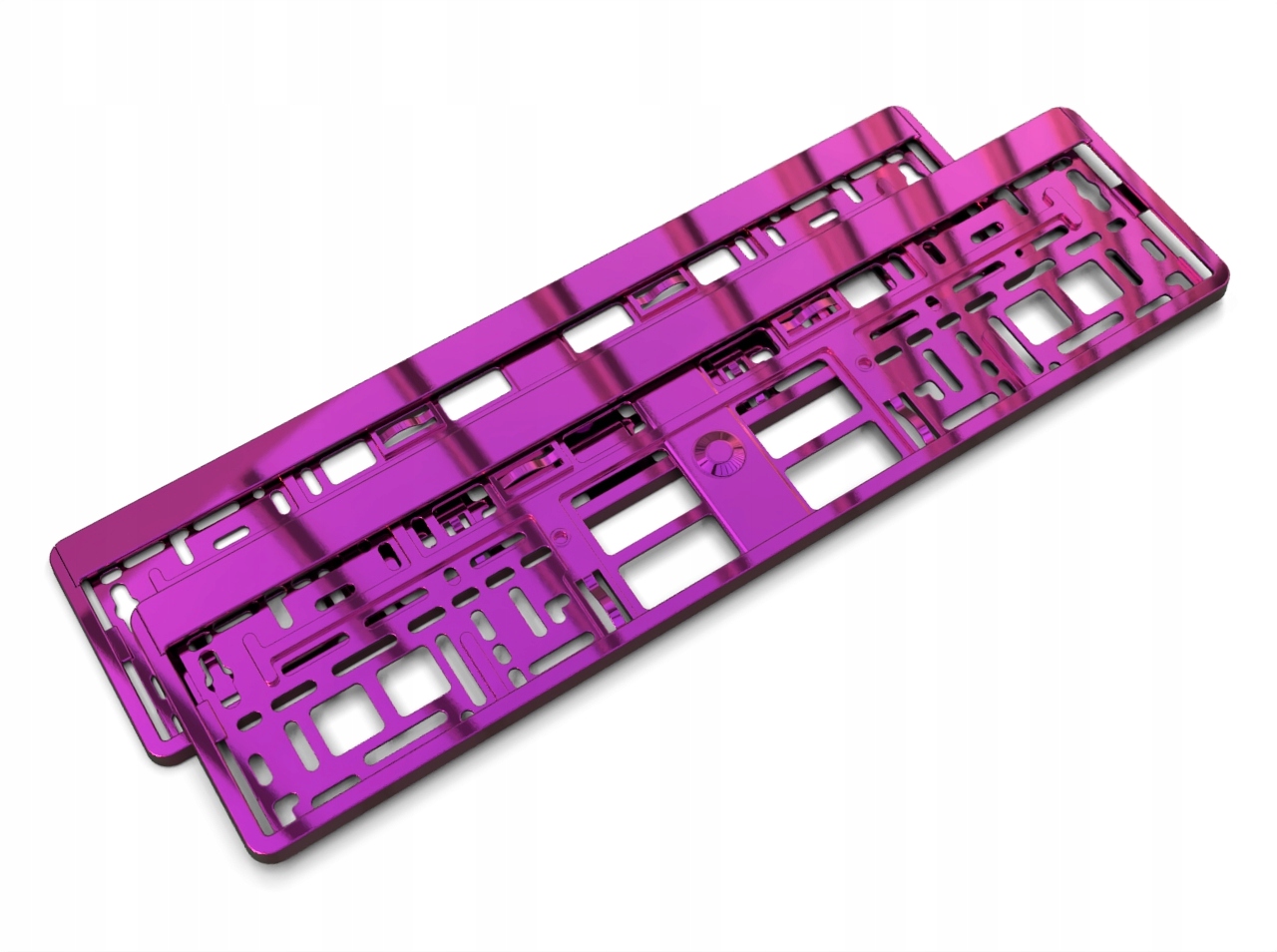 2 X RAMKA POD TABLICE REJESTRACYJNE RÓŻOWA + 2 kpl. wkrętów GRATIS!!! Producent Utal