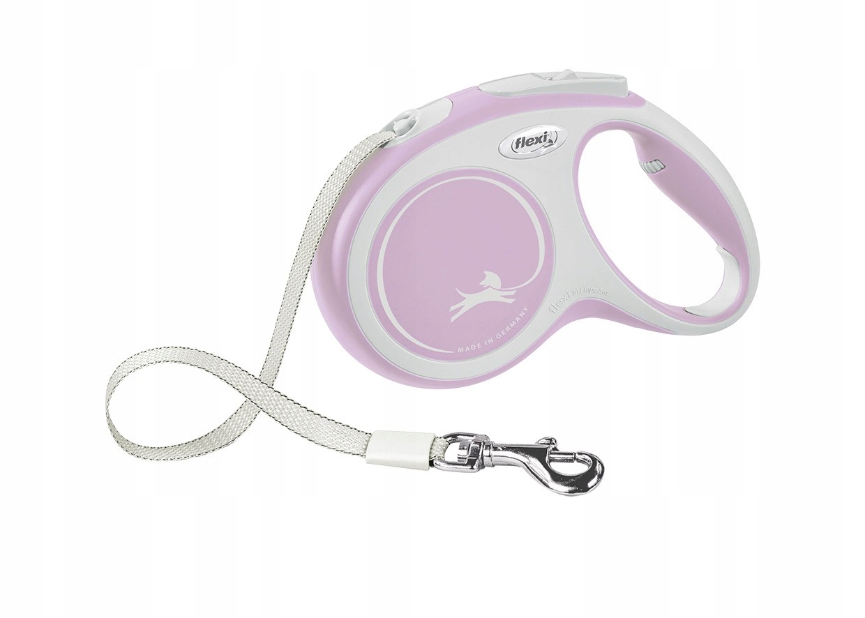 

Flexi New Comfort smycz M 5m taśma różowy jasny
