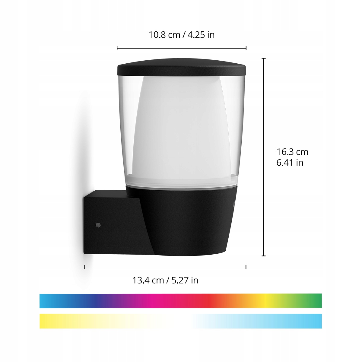 Kinkiet zewnętrzny WiZ Elpas Wand 8,5W czarny wifi Stan opakowania oryginalne