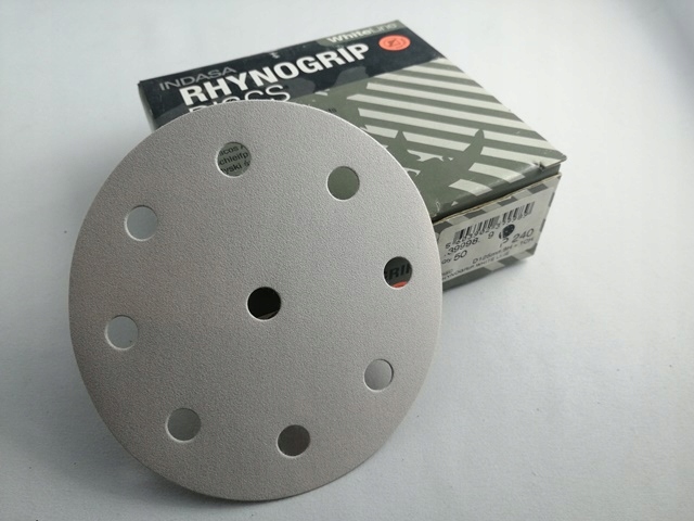 KRĄŻEK ŚCIERNY INDASA RHYNOGRIP WL 125MM 8H+1 P240
