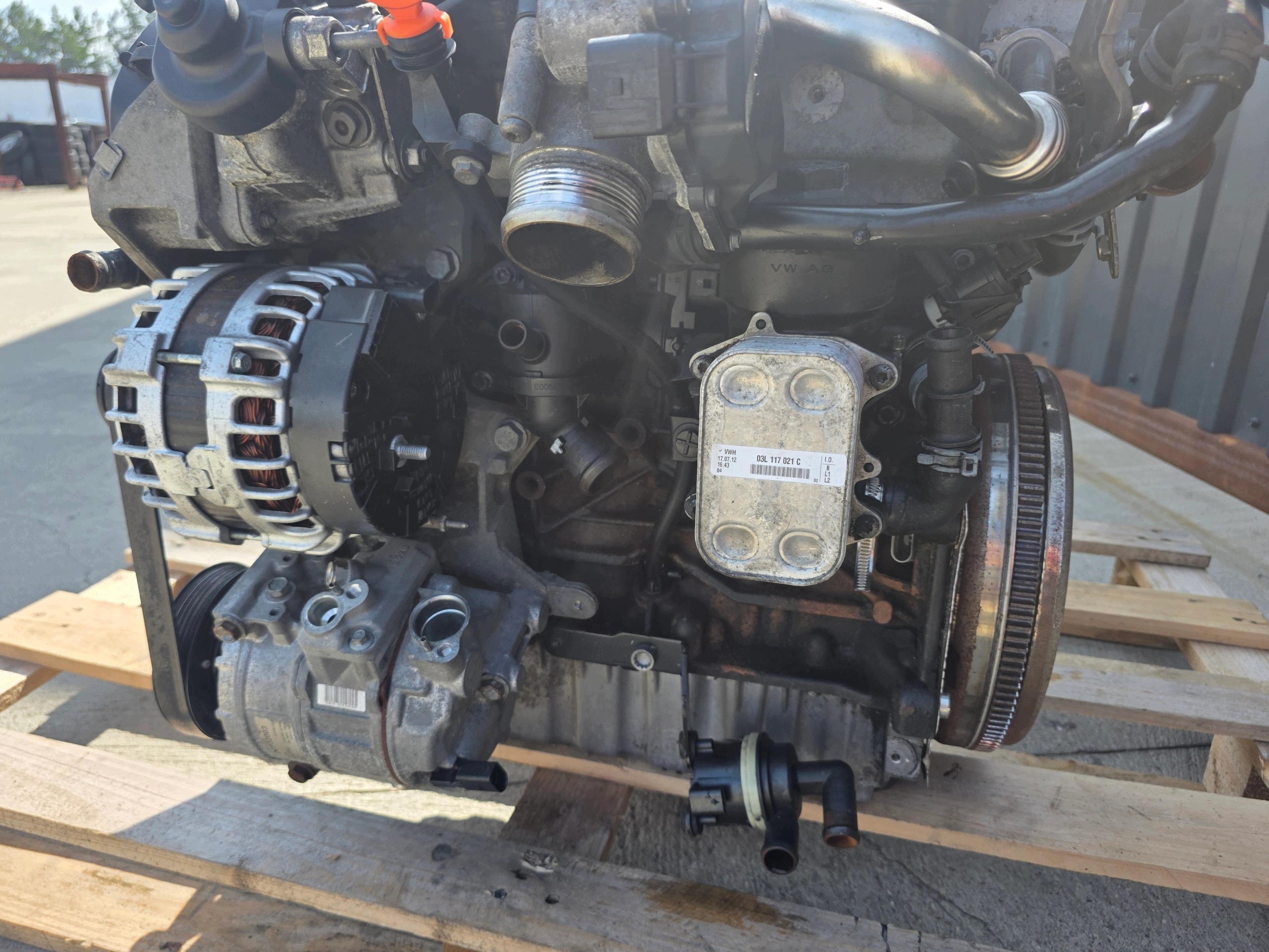 engine complete AUDI VW SEAT SKODA 2.0 TDI CFF CFFB 141424 KM original !*2