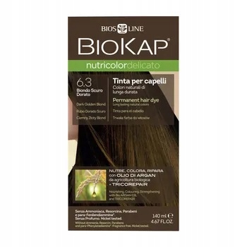 BioKap Nutricolor Delicato Rapid 6.3 Tmavě zlatý blond