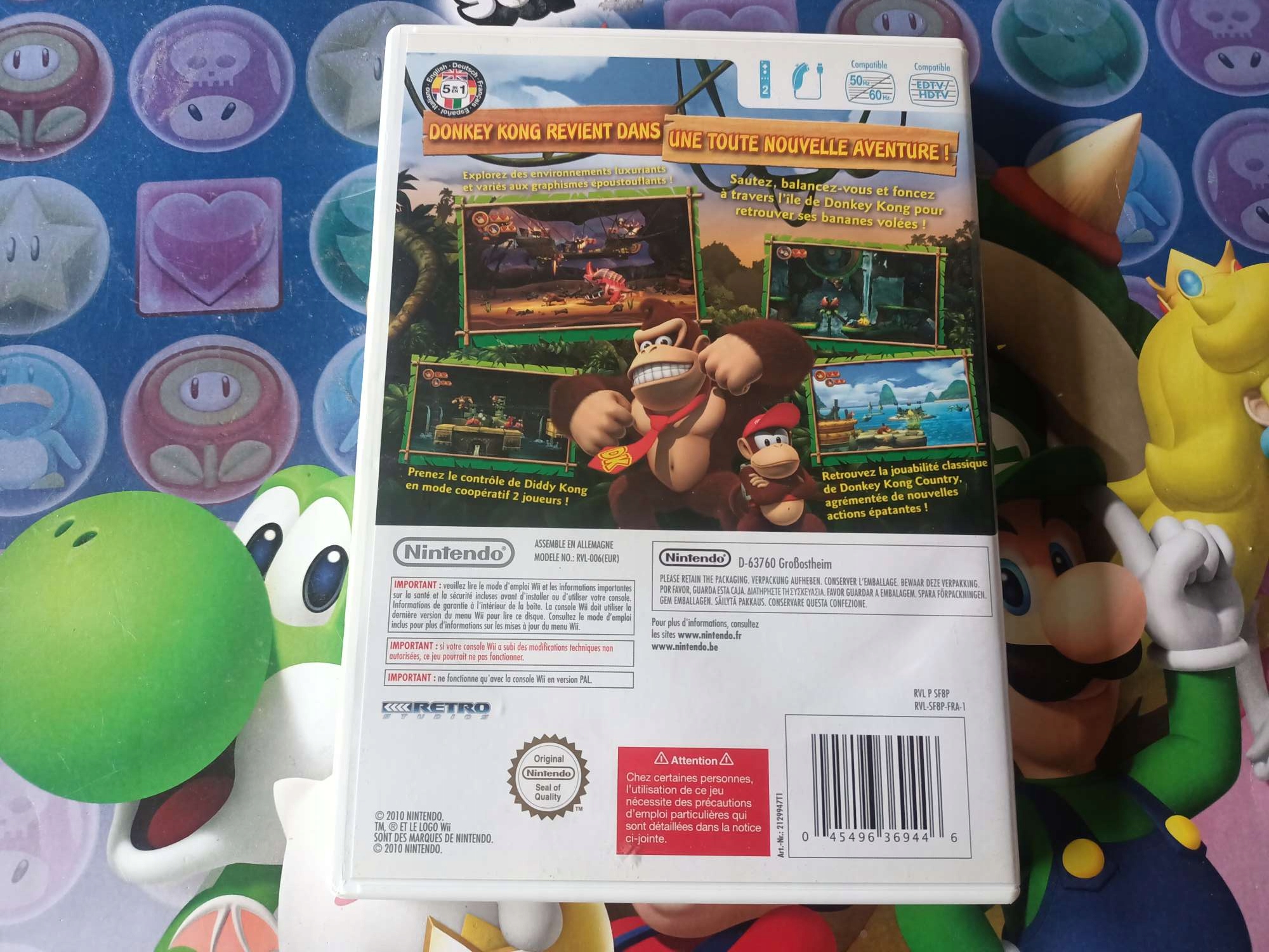WII Donkey Kong Country Returns / AKCJIA / ZRĘCZNOŚCIOWE / PLATFORMOWE Producent Nintendo