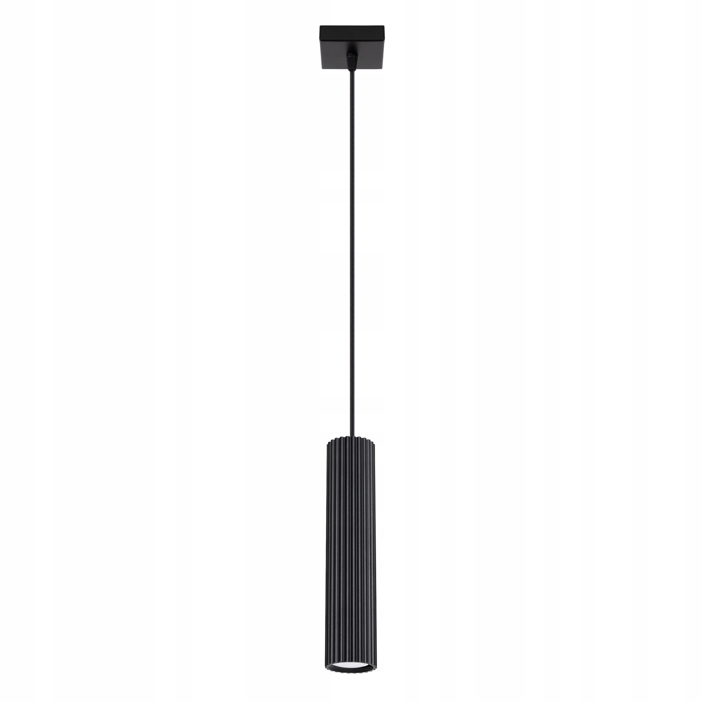 Závěsná stropní lampa Zwis Tuba Spot 1x GU10 Černá Karbon 1573 Sollux