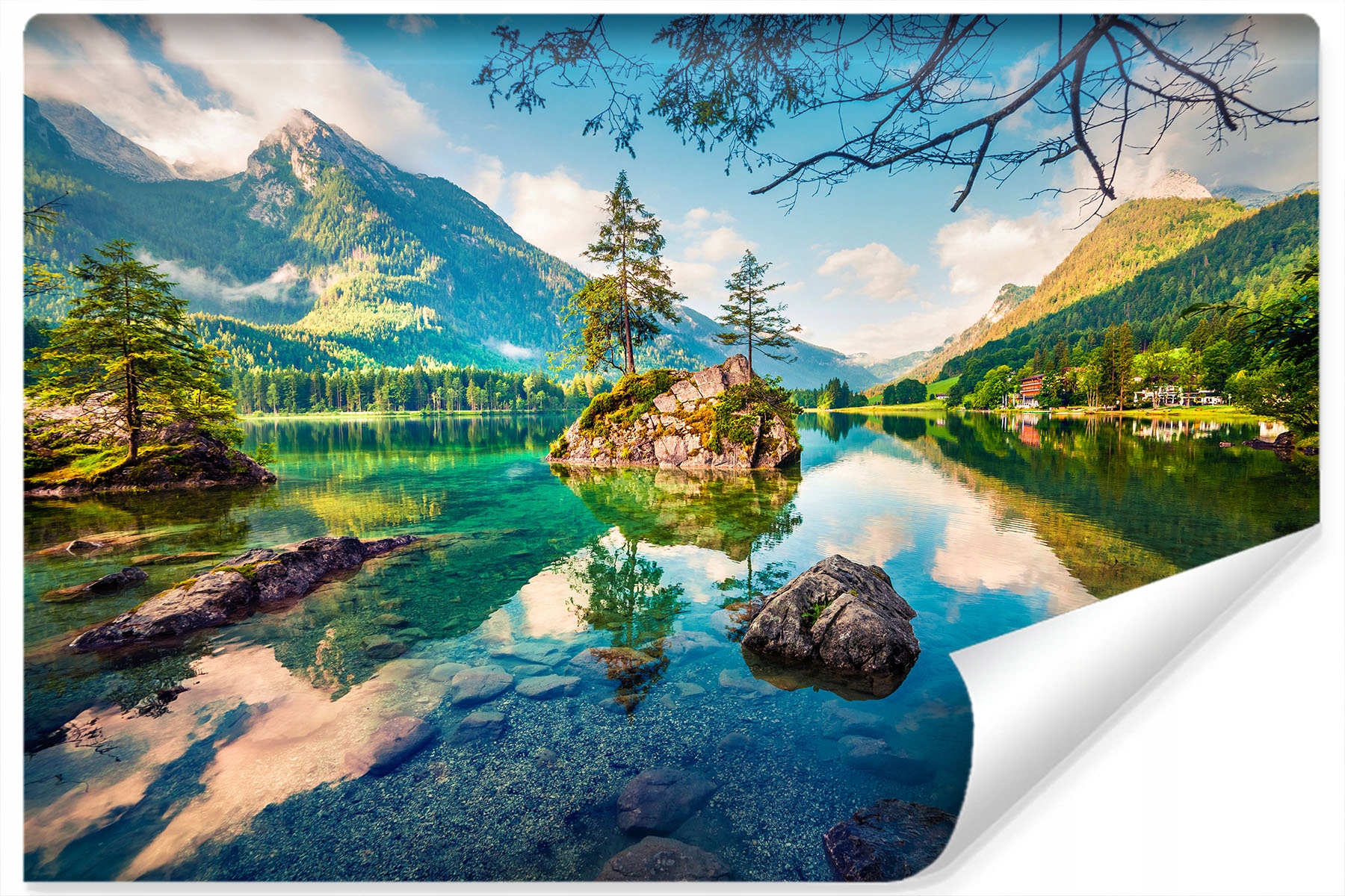 

Fototapeta Jezioro w Górach Krajobraz 3D 360x240
