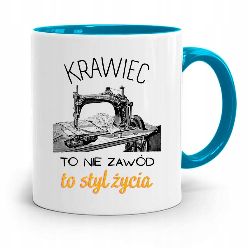 

Kubek Błękitny Krawcowej Krawca To Styl Życia