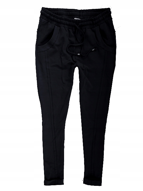 SPODNIE DRESOWE CASUAL M L VIP NAVY ORYG CIOCCO