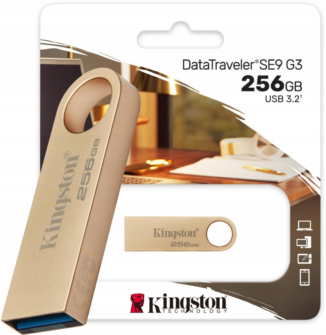 Flash Disk Kingston Data Traveler DTSE9G3 256GB Usb 3.2 GEN1 Rychlý