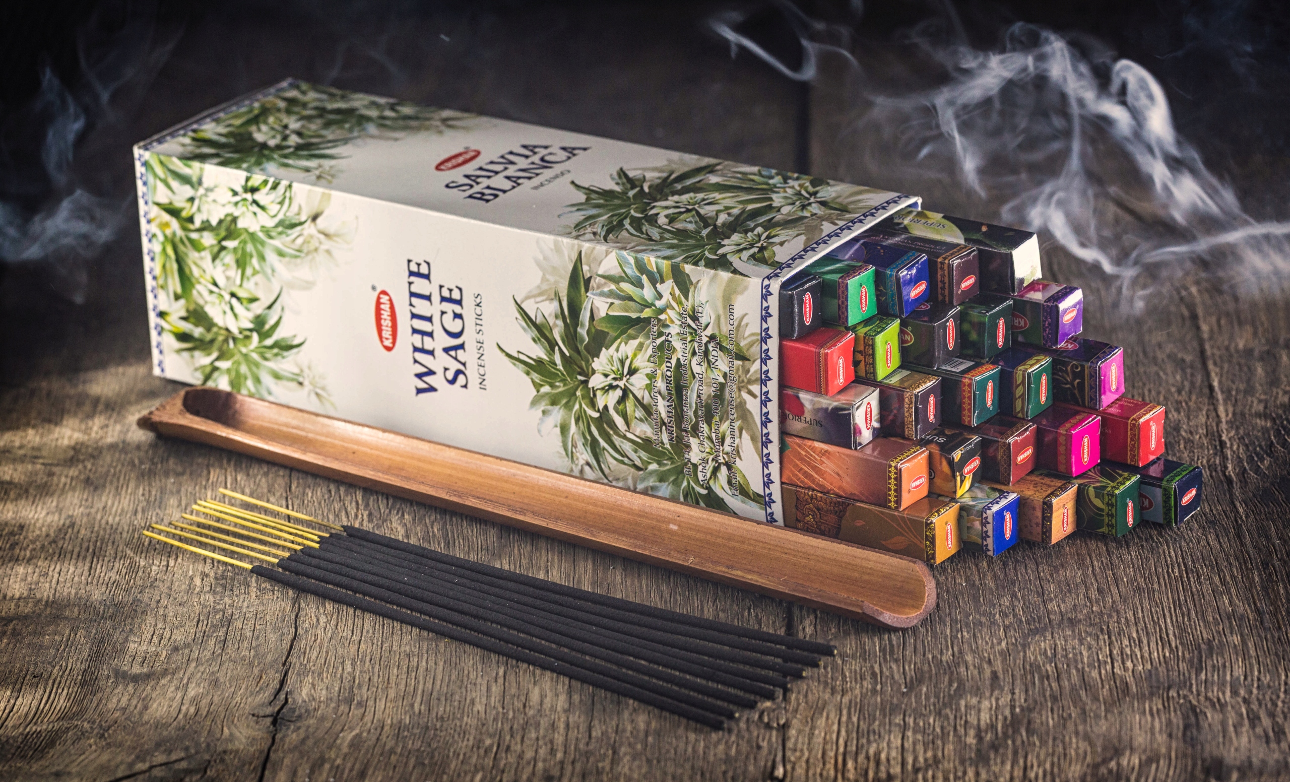 KADZIDEŁKA MIX - 200szt Kadzidła Zapachowe Zestaw Kod producenta Kolekcja-Bambusowa-0298