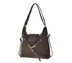 Kabelka z přírodní kůže, hnědá čokoláda Choco Shoper