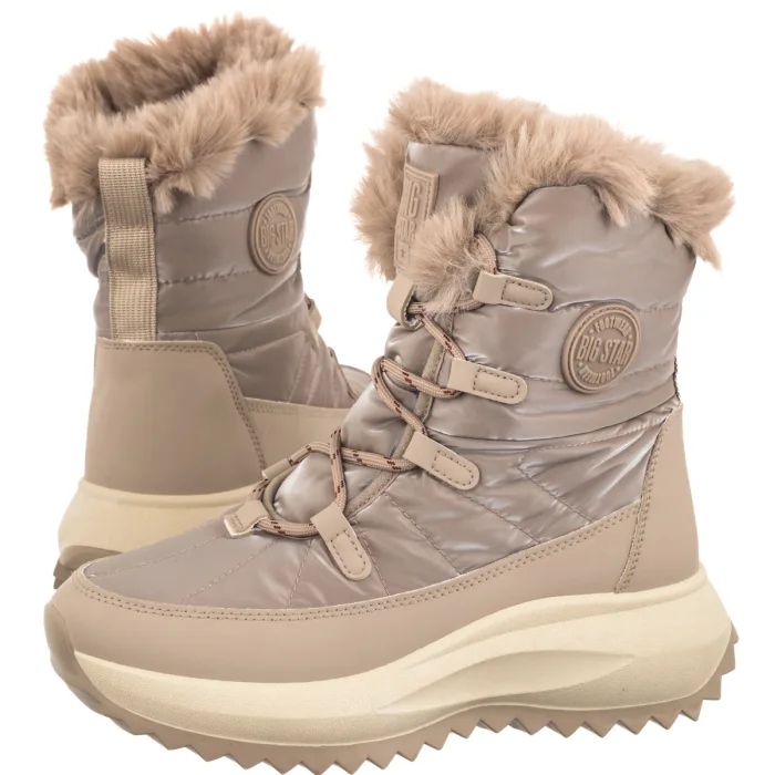 Dámské zimní boty Big Star Béžové UU274221 Beige