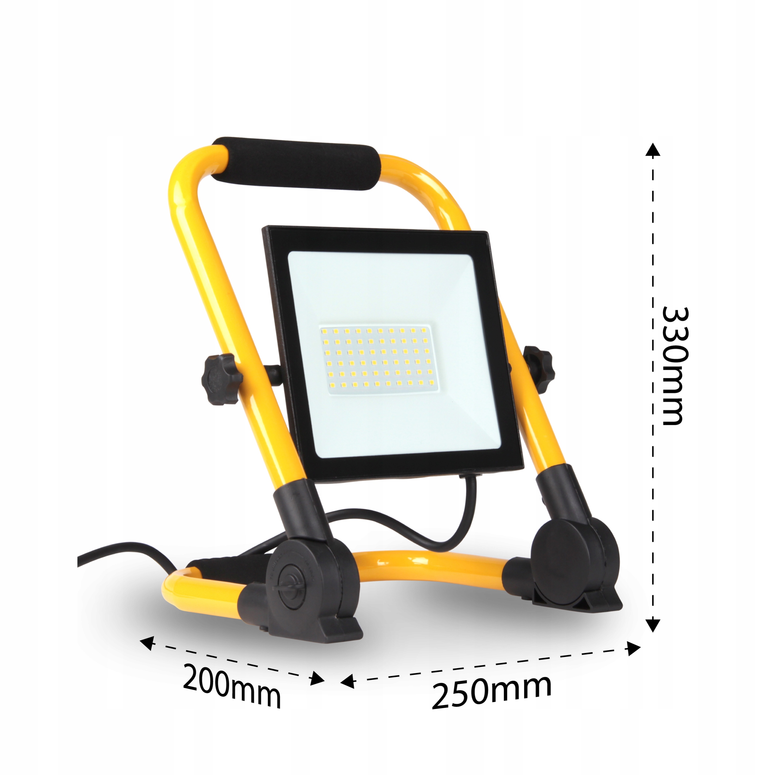 HALOGEN LED roboczy NAŚWIETLACZ budowlany z rączką Źródło światła LED