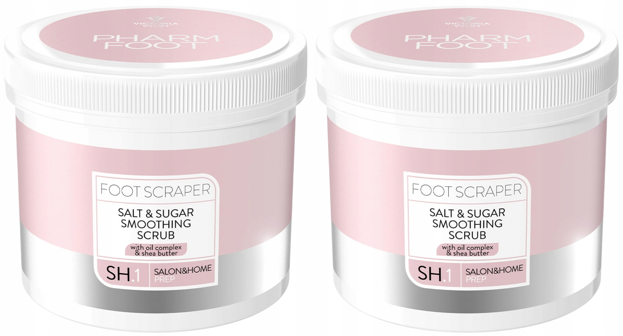 2 x Pharm Foot Solno-cukrový peeling Na Nohy Vyhlazení hydratace pokožky