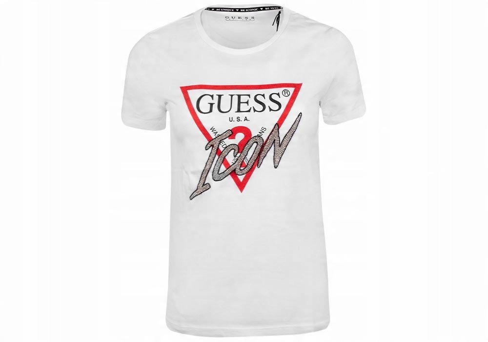 

Guess Koszulka Damska T-shirt Icon Tee White r. S
