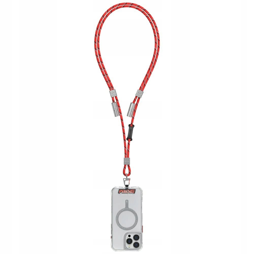 Univerzální kabelové vodítko pro telefon 2v1 Skinarma Dyno Ve Usb-c/usb-c červené