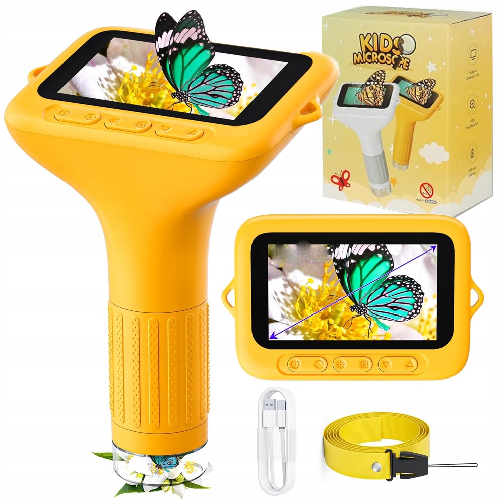 1000X Digitální kapesní optický mikroskop pro děti s Led přiblížením Hd