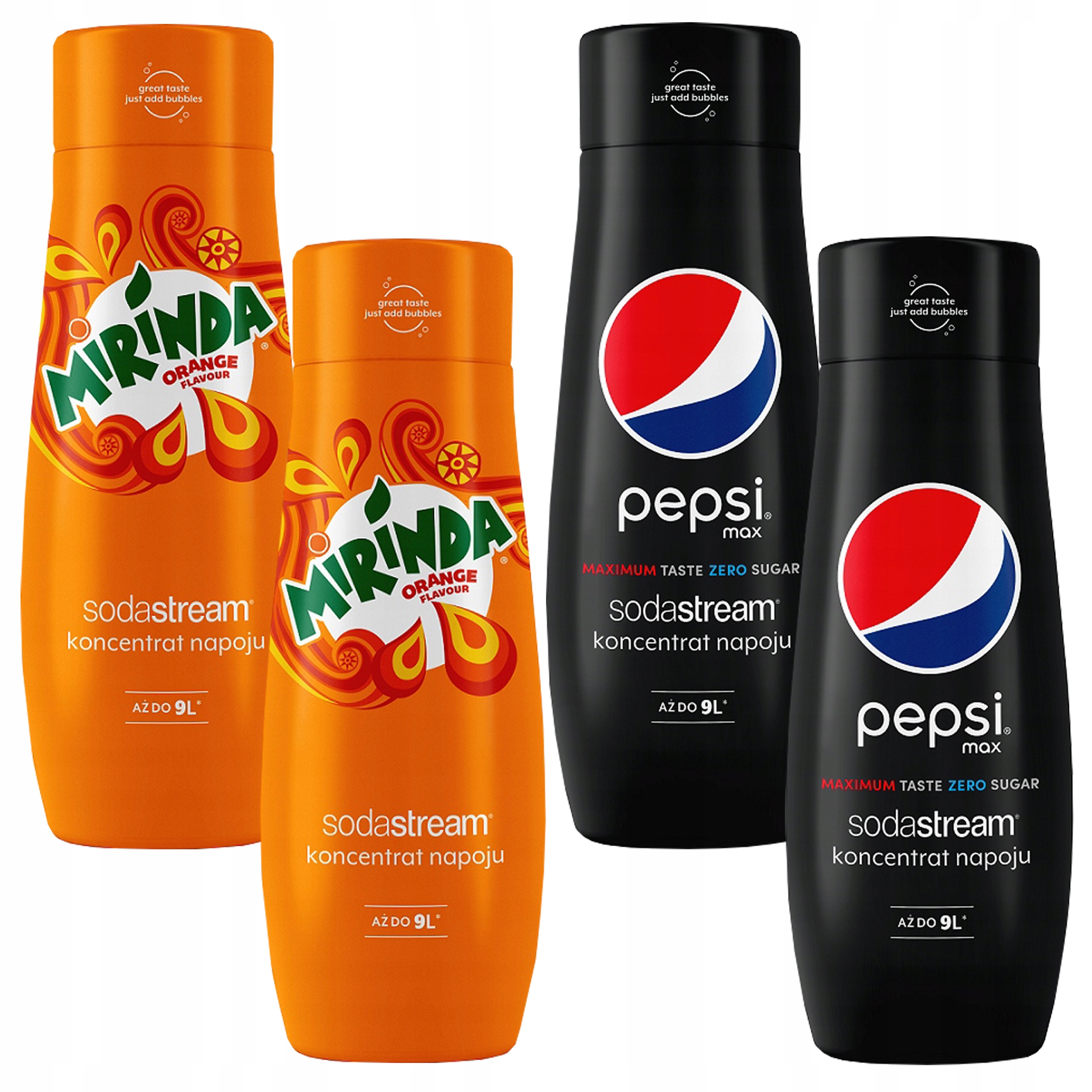 

Syropy saturatora Sodastream Pepsi Max Mirinda x 4
