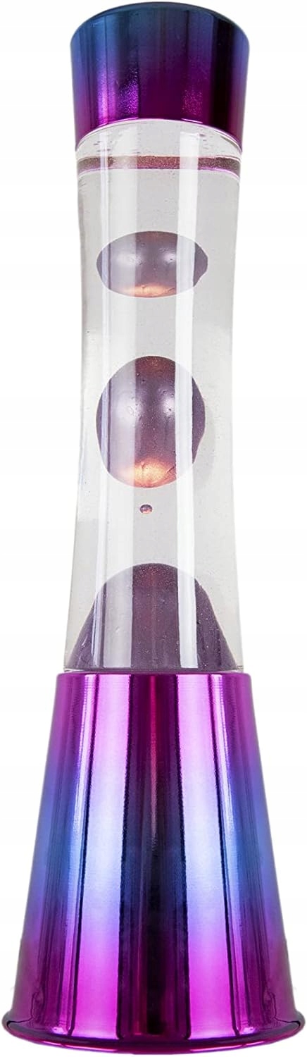 Lávová lampa magma Lava Lawa lampička kov/sklo LT0816 Stříbrná magmatická Fisu