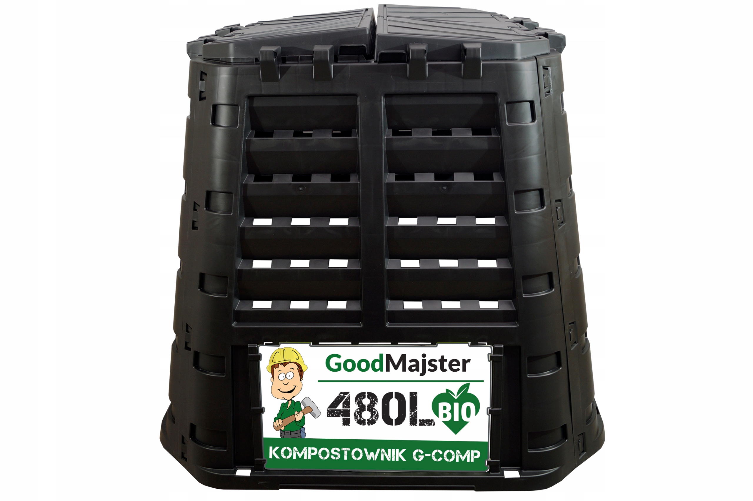 KOMPOSTOWNIK MODUŁOWY 480L CZARNY G-COMP POLSKI Producent GoodMajster
