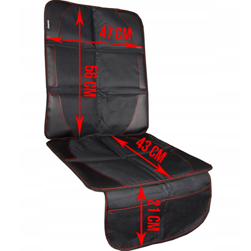 Oximo - DUŻA MATA OCHRONNA POD FOTELIK SAMOCHODOWY Kolor czerń