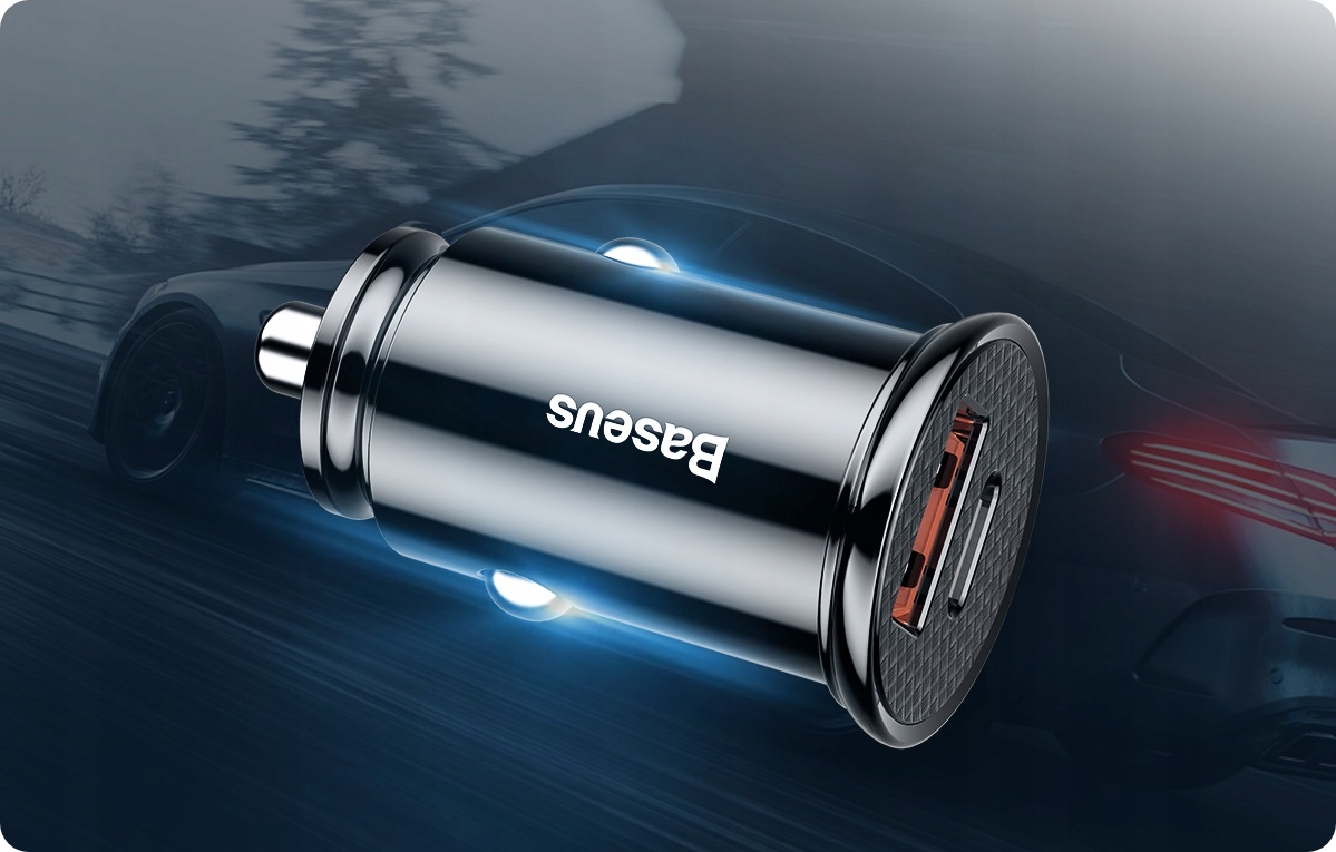 BASEUS MOCNA SZYBKA ŁADOWARKA SAMOCHODOWA USB USB-C TYP-C PD 30W QC 3.0 5A Liczba urządzeń ładowanych jednocześnie 2