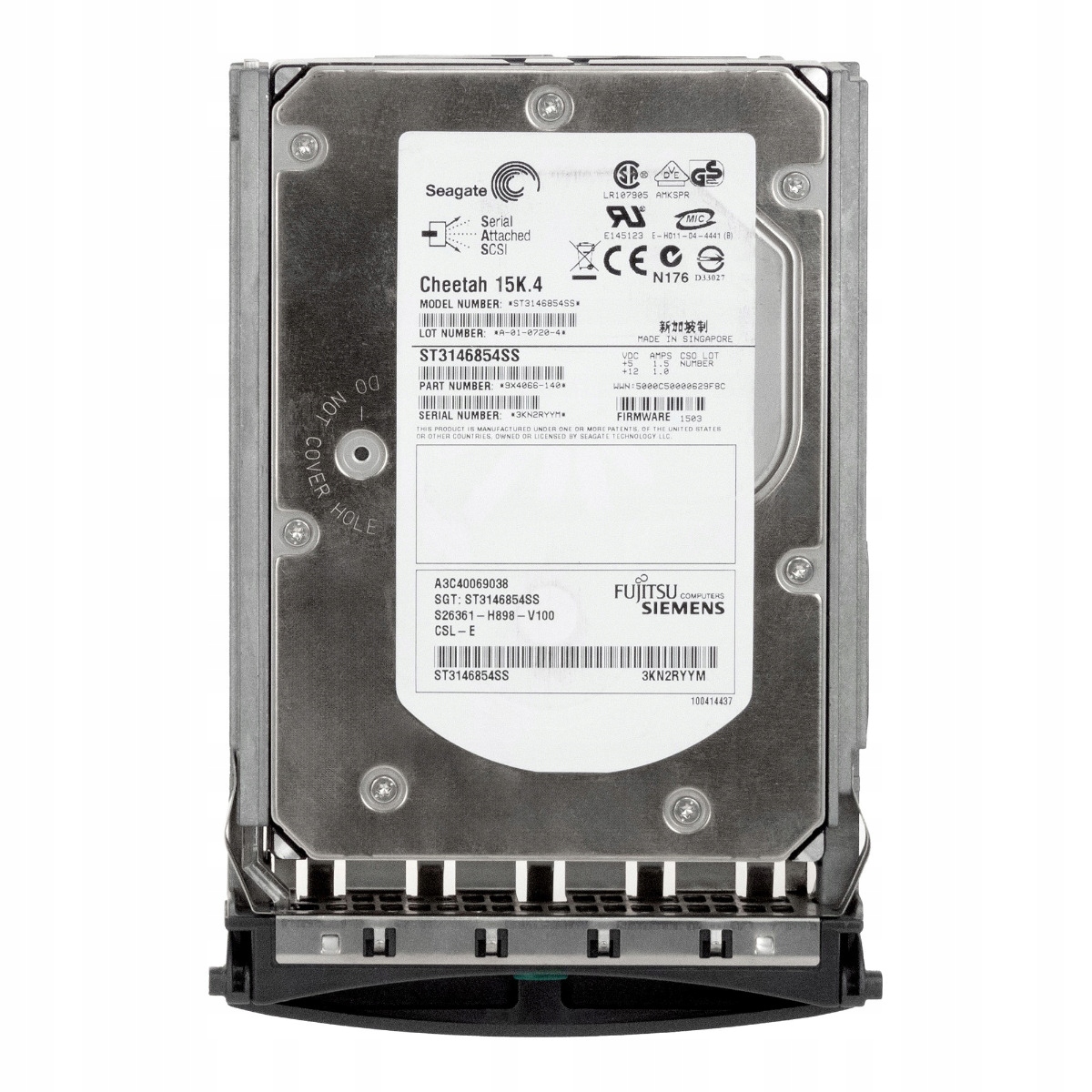 Fujitsu A3C40069038 146GB 15K 8MB Sas 3.5'' ST3146854SS