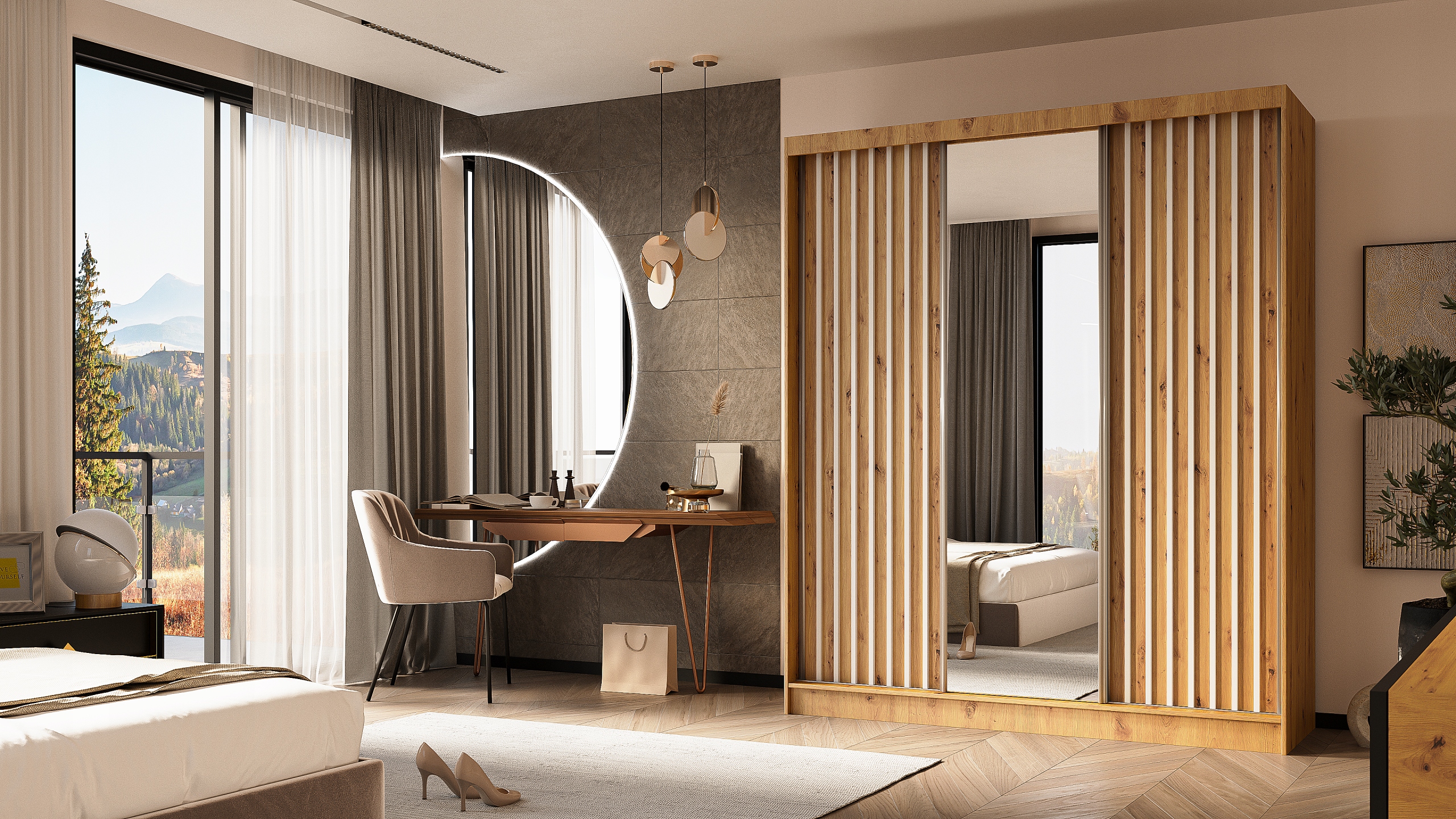 SZAFA Przesuwna - Garderoba LAMEL 180 Kod producenta RAFMEBLE