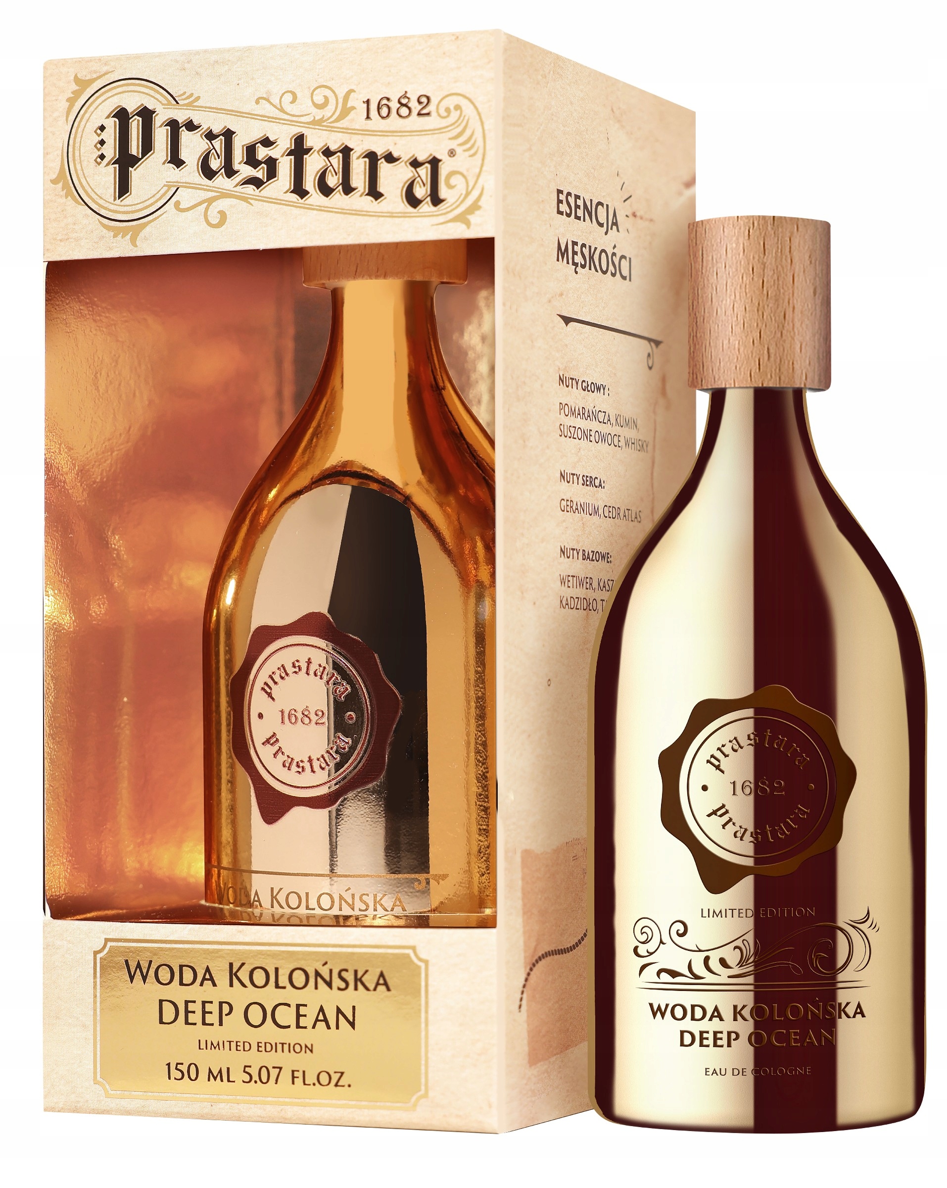 Prastara Deep Ocean Kolínská voda pro muže 150 ml – limitovaná edice